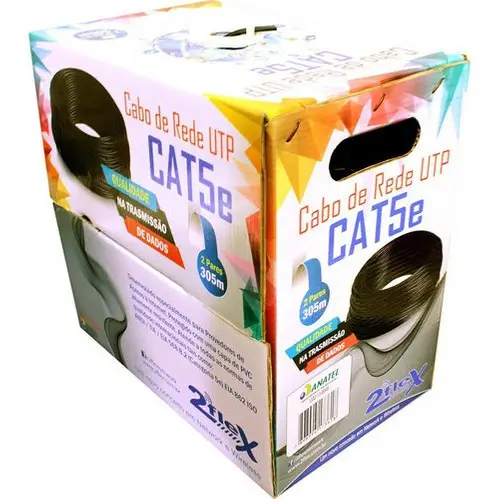 Cabo De Rede Utp Cat5-2p-100% Cobre